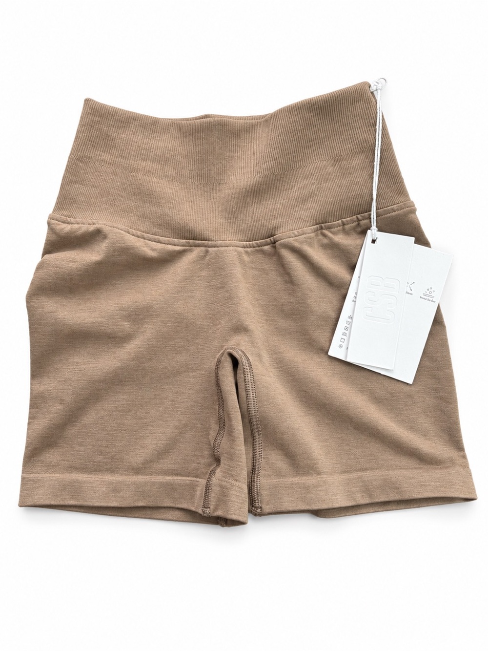 CSB Seamless Sculpting Shorts with Ruching, Size Small